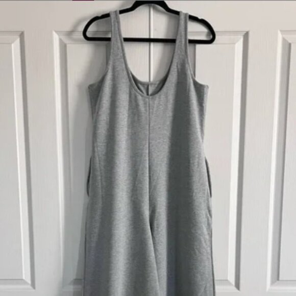 Savage x Fenty Gray Xssential Relaxed Wide Leg Lounge Jumpsuit Size 12-14 - Picture 8 of 8